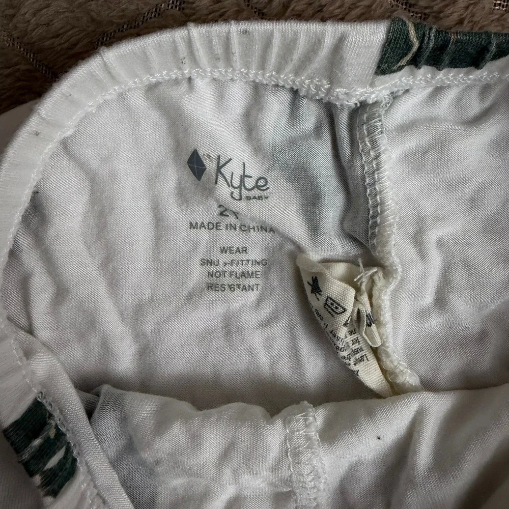 Kyte Baby Elephant Pajama Pants 2T Bamboo Rayon Soft Snug Fit Sleepwear